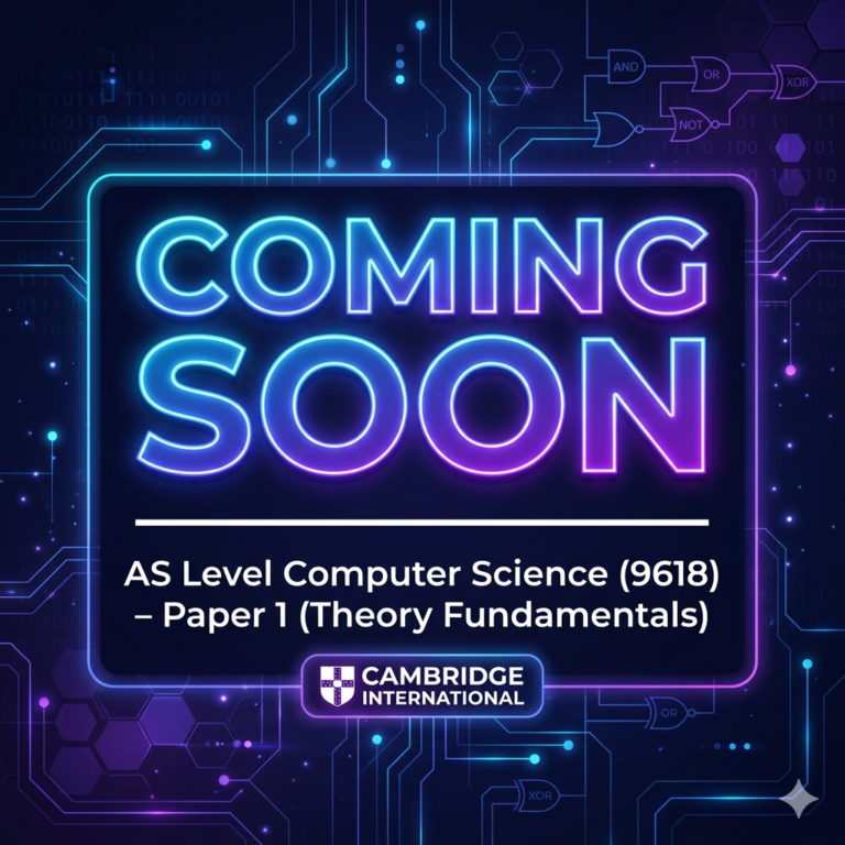AS Level Computer Science (9618) – Paper 1 (Theory Fundamentals)